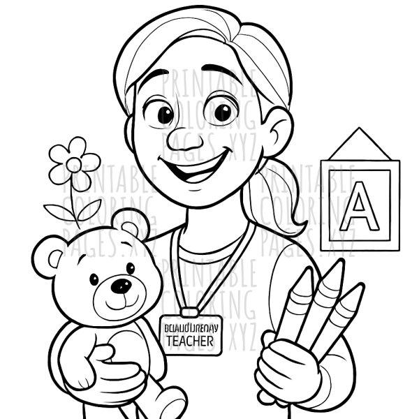 Bright Smiles from a Caring Kindergarten Teacher