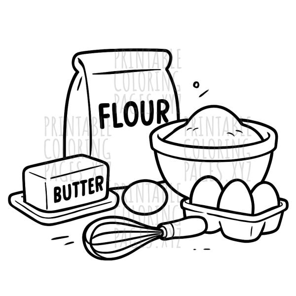 Sweet Kitchen Baking Ingredients Adventure