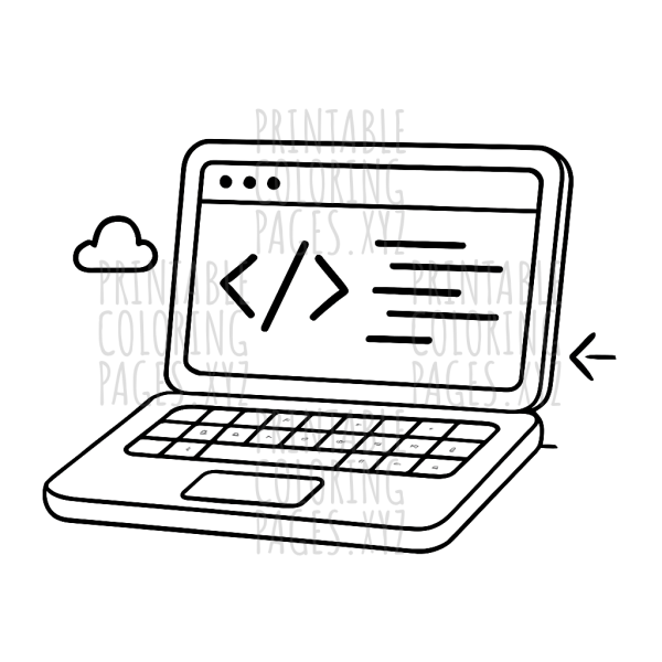 Creative Coding Laptop Art