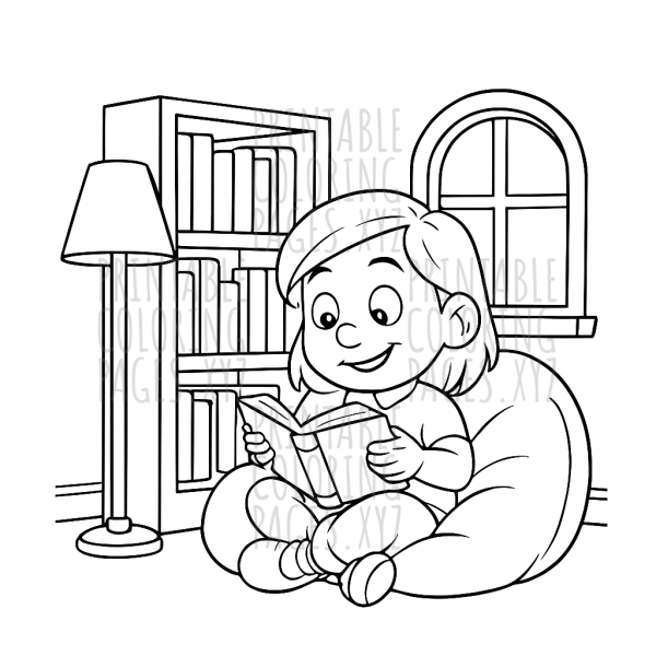 Cozy Library Reading Nook Adventure