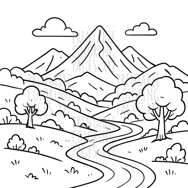 Serene Lush Green Valley Landscape