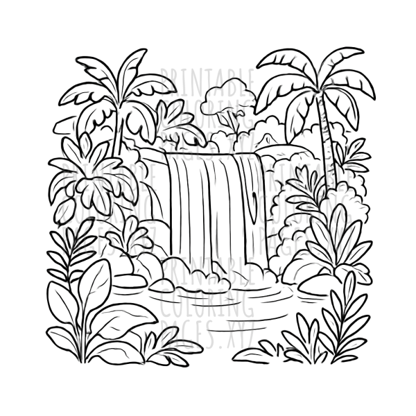 Mystical Jungle Waterfall Adventure