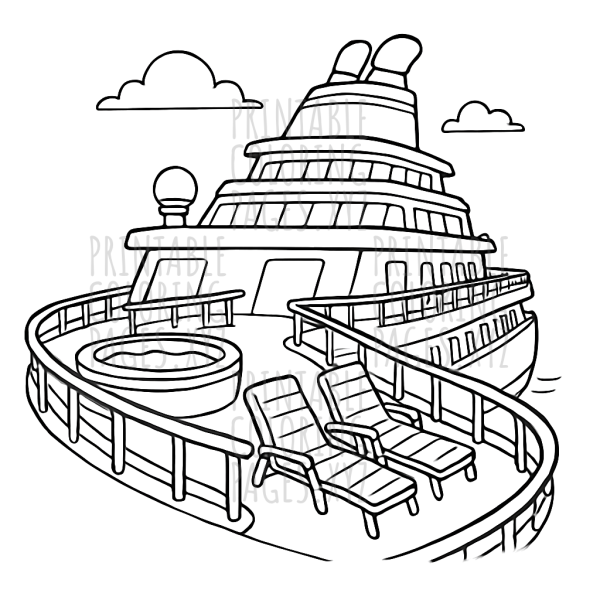 Sail Away on a Luxury Cruise Ship Deck