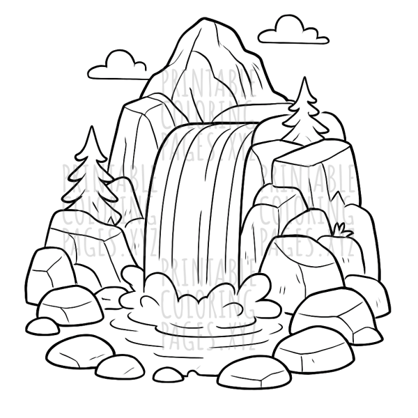 Majestic Mountain Waterfall Adventure