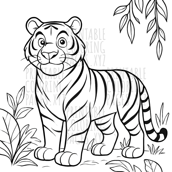 Roaring Majesty: A Tiger’s Jungle Adventure