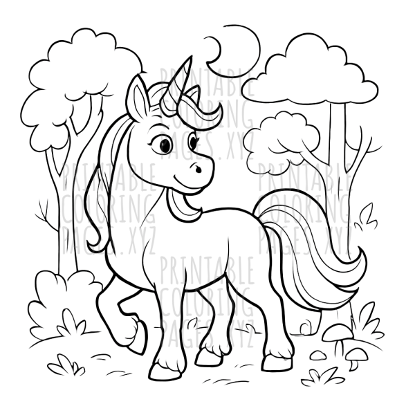 Mystical Unicorn Adventure in an Enchanted Forest