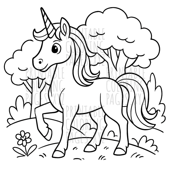 Magical Forest Adventure with a Majestic Unicorn