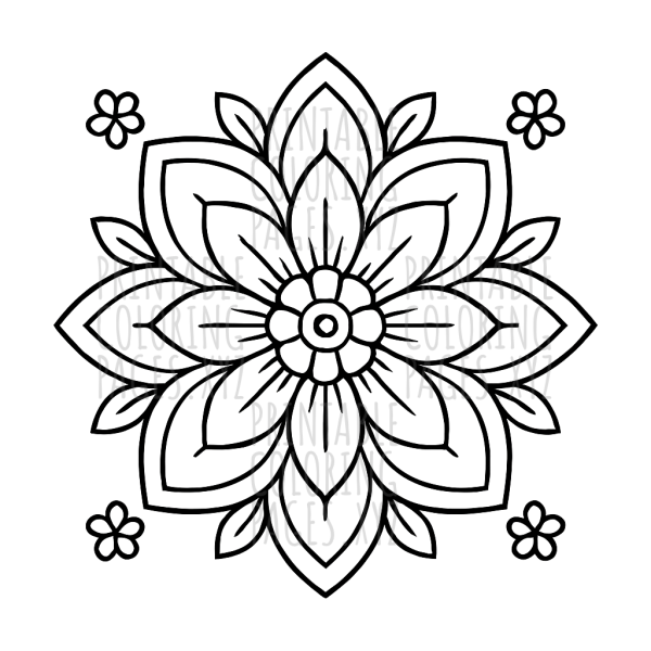 Serene Floral Mandala Journey
