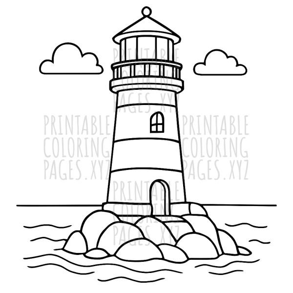 Serene Maritime Lighthouse by the Sea