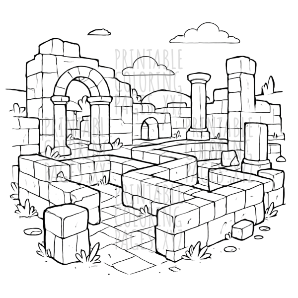 Mysterious Maze of Ancient Stone Ruins