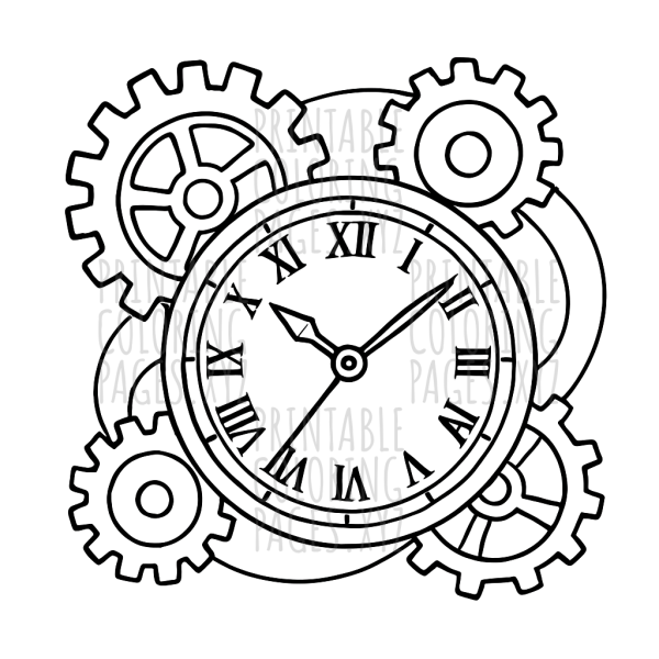 Intricate Mechanical Clock Gears