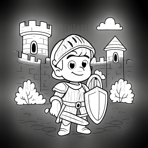 Enchanted Medieval Castle Courtyard