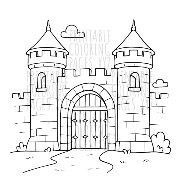 Majestic Medieval Castle Gate Adventure