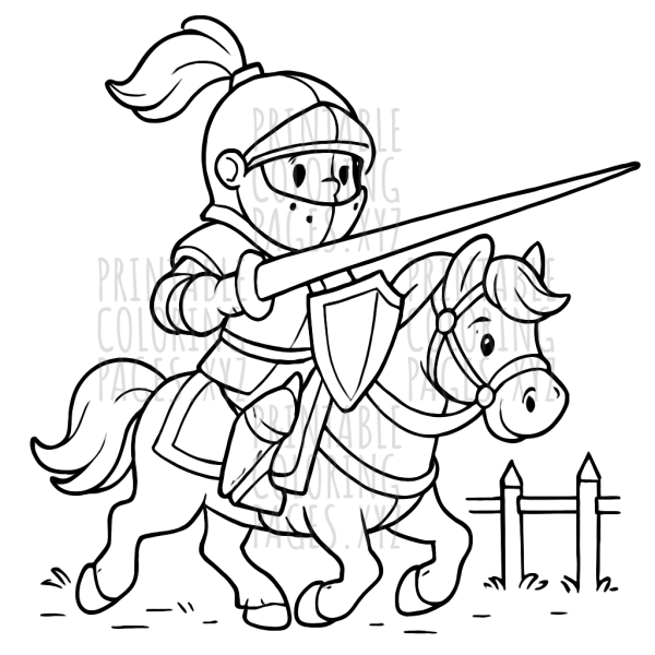 Brave Medieval Knight Jousting Adventure