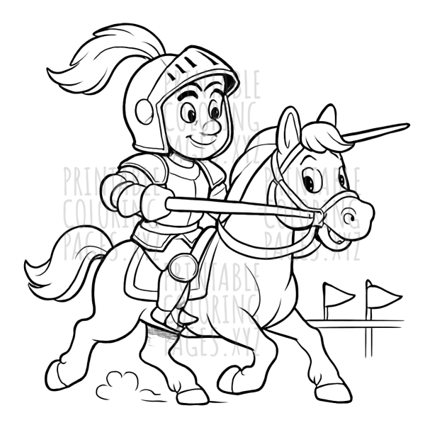 Brave Medieval Knight Jousting Adventure
