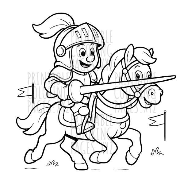 Brave Medieval Knight Jousting Adventure