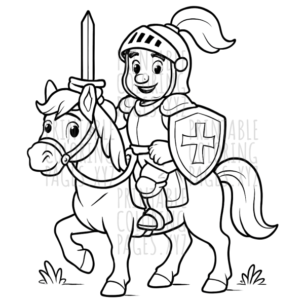 Brave Medieval Knight Riding Through Adventure