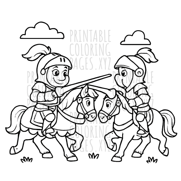 Brave Medieval Knights Jousting Adventure