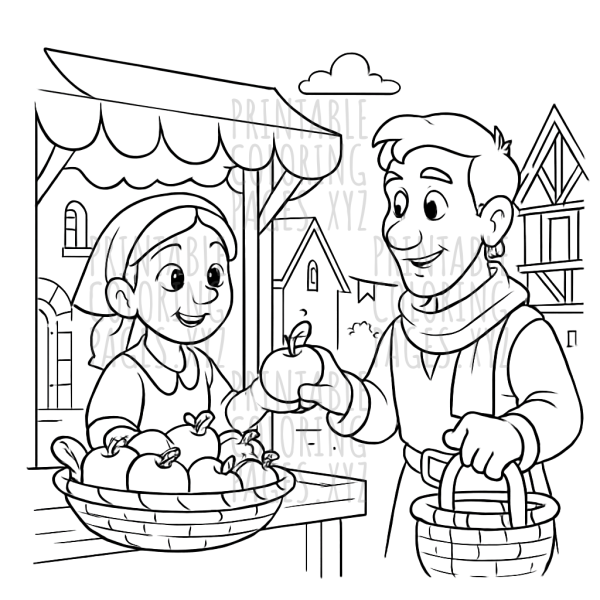 Bustling Medieval Marketplace Adventure
