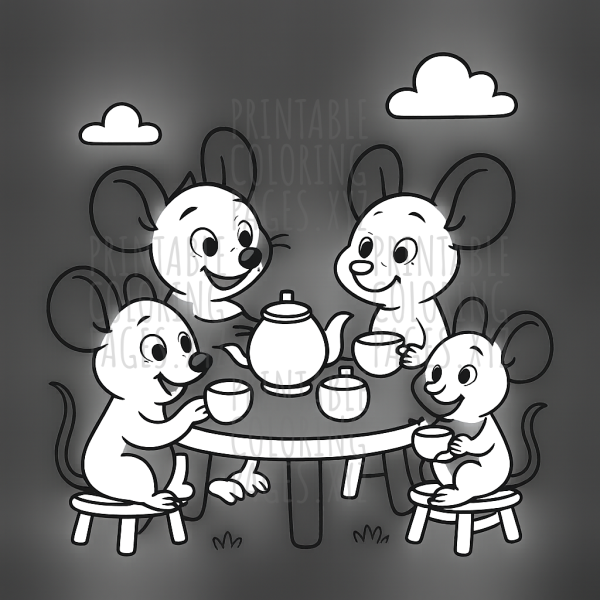 Charming Mice Tea Party Adventure