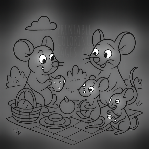 Charming Mice Picnic Adventure
