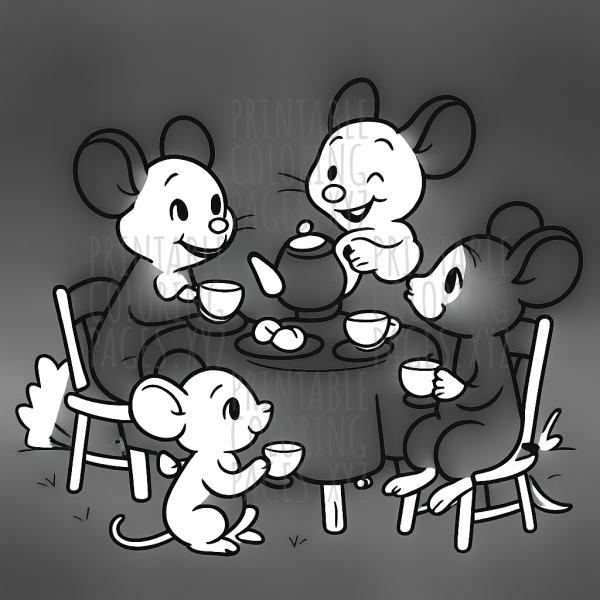 Charming Mice Tea Party Adventure