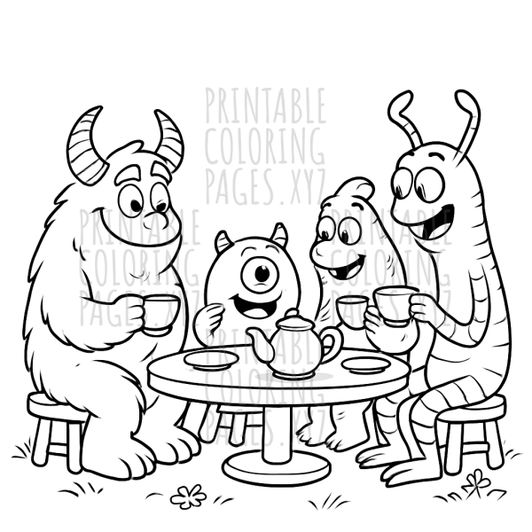 Whimsical Monster Tea Party Adventure