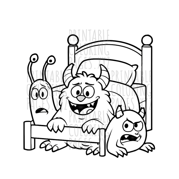 Whimsical Monsters Under the Bed Adventure