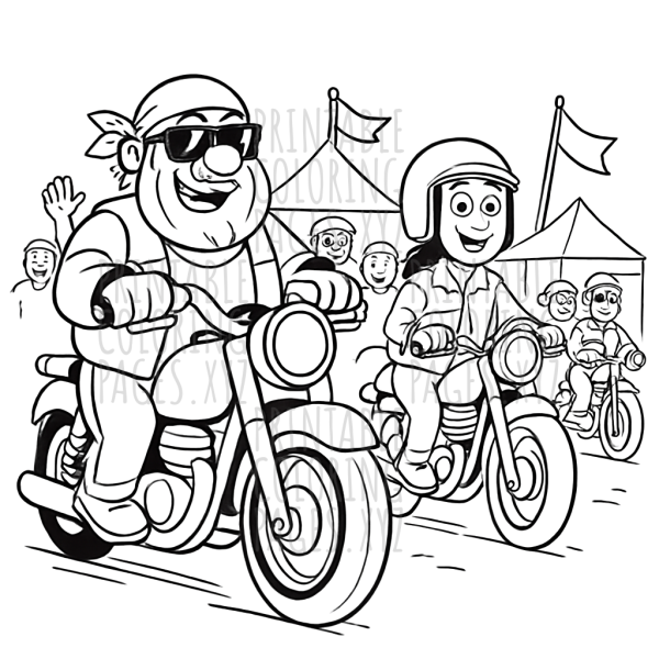 Exciting Motorcycle Rally Adventure