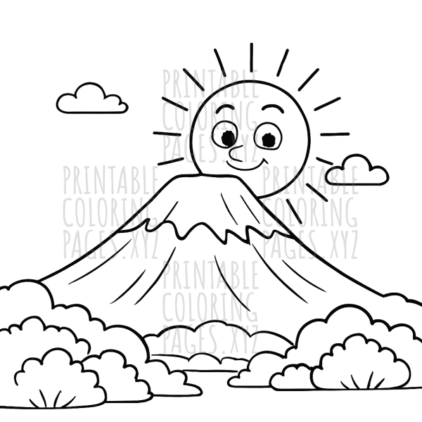 Serene Sunrise Over Mount Fuji