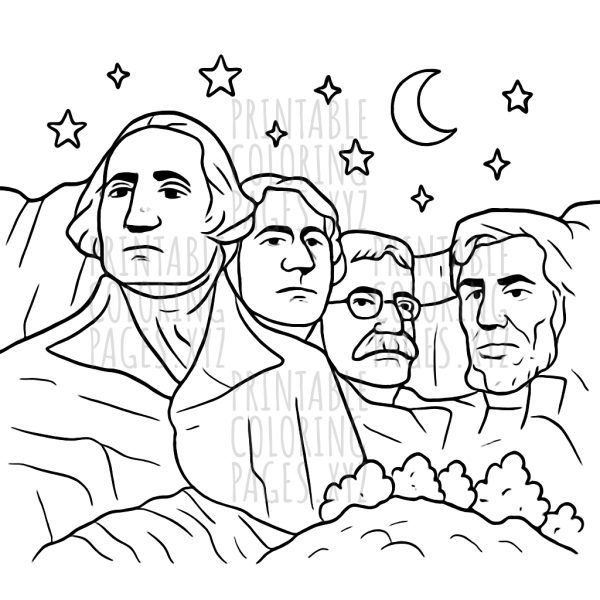 Starry Night Over Mount Rushmore
