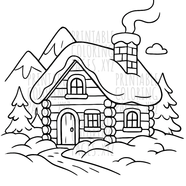 Cozy Mountain Cabin in Winter Wonderland