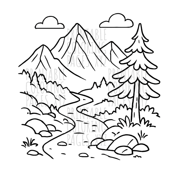 Scenic Mountain Hiking Trail Adventure