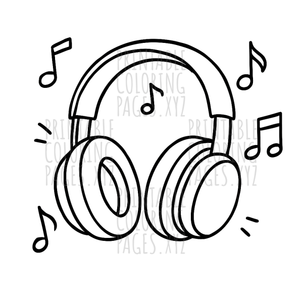 Melody in Motion: Music Headphones with Notes