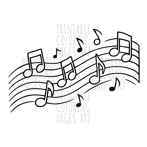 Melodic Music Notes in Motion