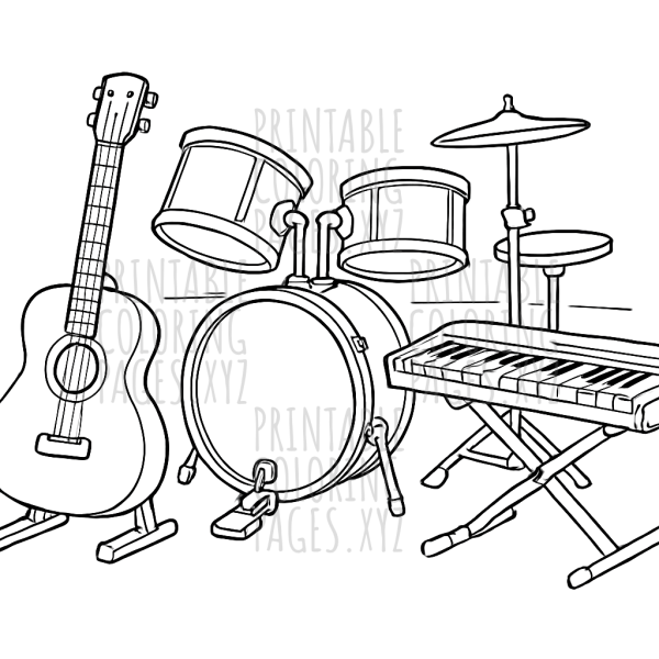 Melodious Band of Musical Instruments