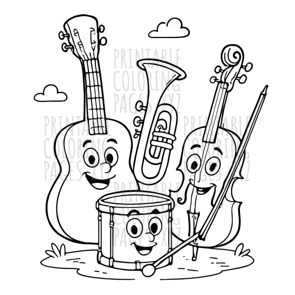 Joyful Music Makers Coloring Fun