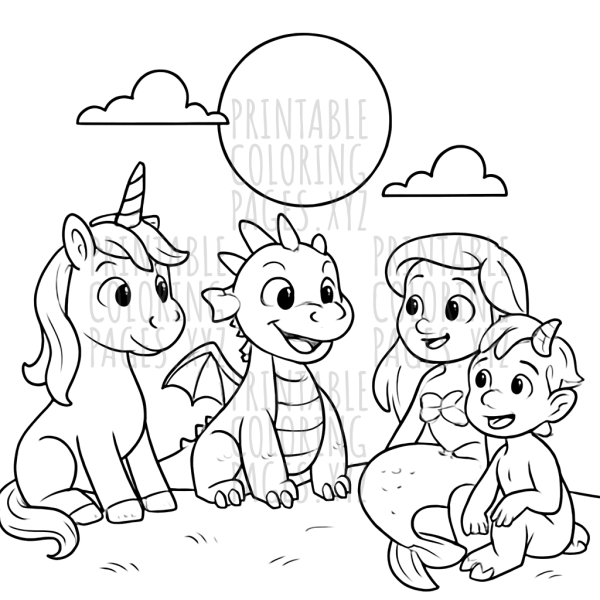Enchanted Moonlit Mythical Creatures