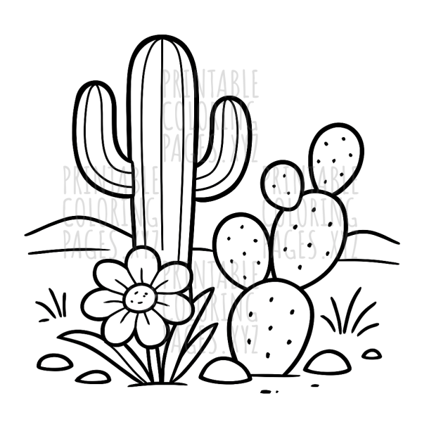 Vibrant Native Desert Flora Adventure