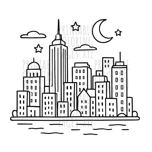 Starlit Night Cityscape Adventure