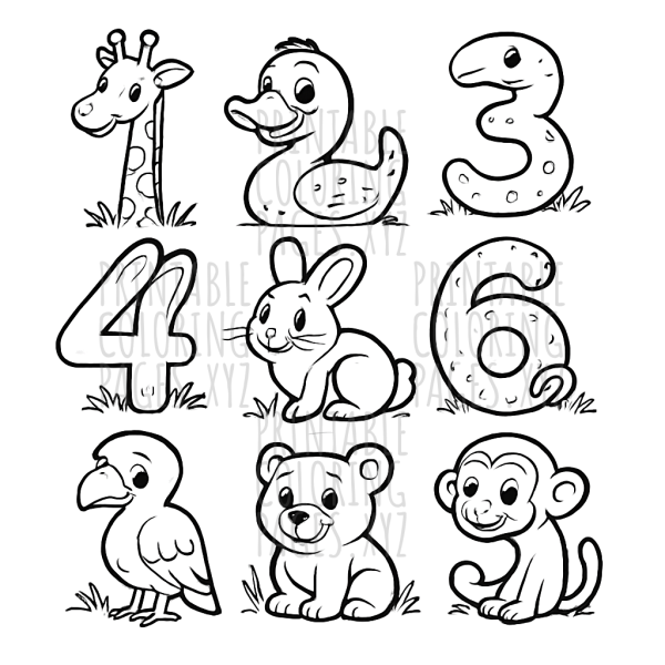 Amazing Numbers Transformed into Adorable Animals