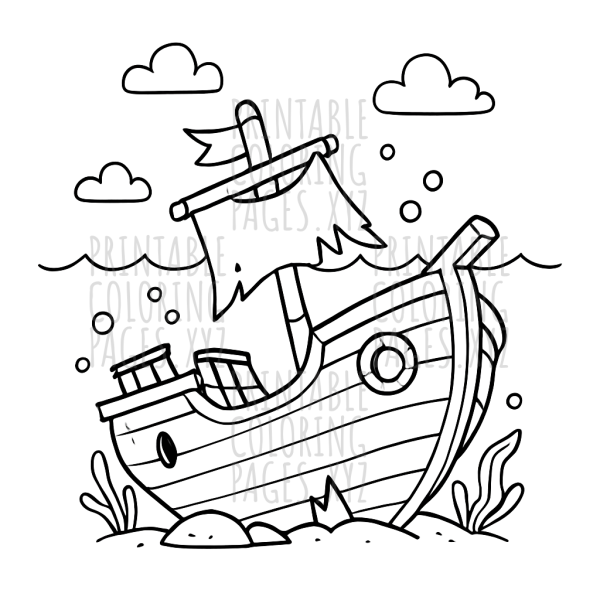 Sunken Treasures: Ocean Shipwreck Adventure