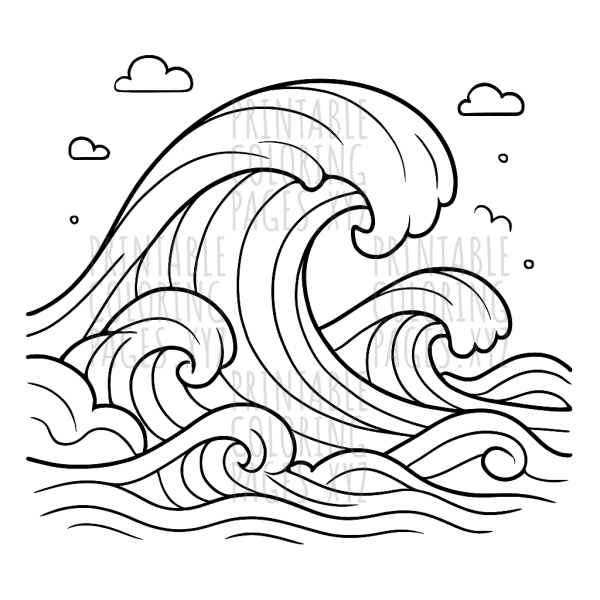 Captivating Ocean Wave Patterns for Creative Coloring