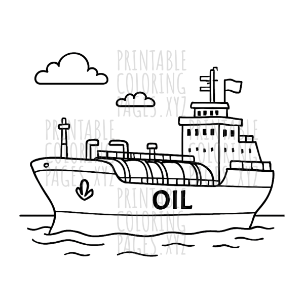 Majestic Oil Tanker Sailing the Open Sea
