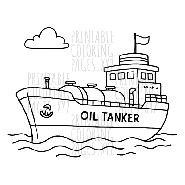Majestic Oil Tanker Sailing the Open Sea