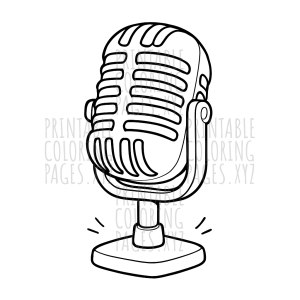 Vintage Vibes: Classic Old-Fashioned Microphone Art