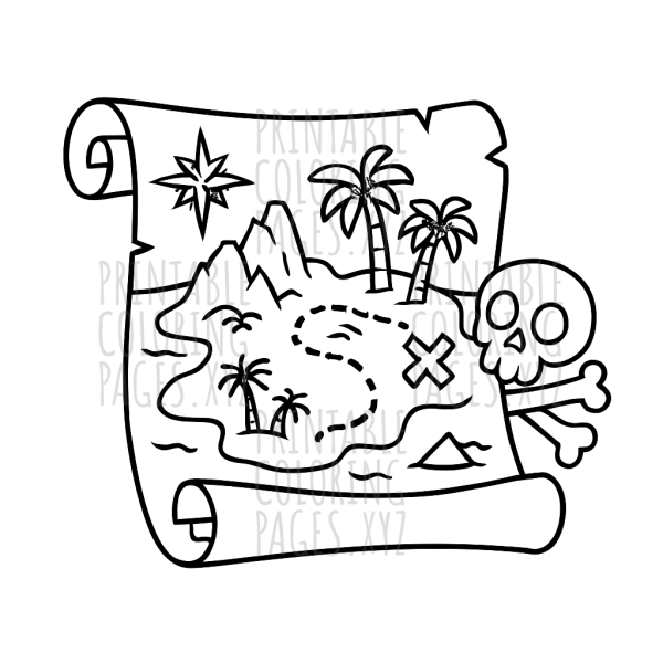 Ancient Pirate Treasure Map Adventure