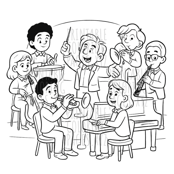 Orchestra Harmony: Instruments in Action