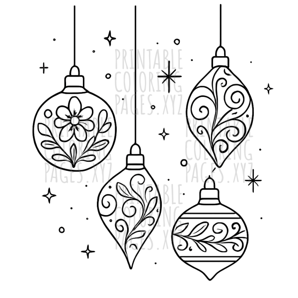 Elegant Ornate Ornament Coloring Collection