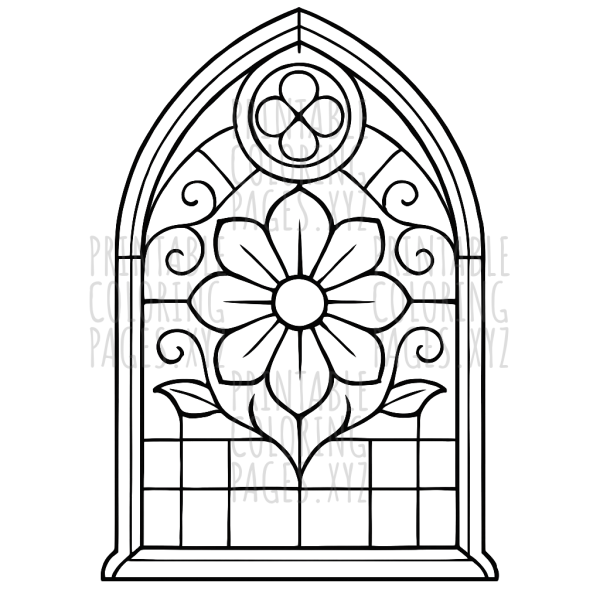 Intricate Stained Glass Window Art